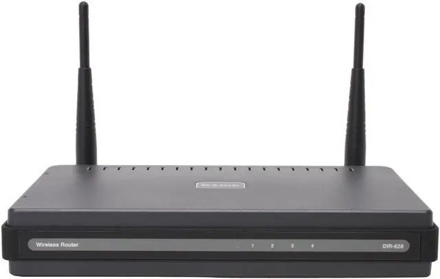 Alt view image 2 of 10 - D-Link DIR-628 Wireless N Router 802.11n/g/a, 802.3/3u 2.4/5GHz Selectable Dual-Band RangeBooster up to 300Mbps