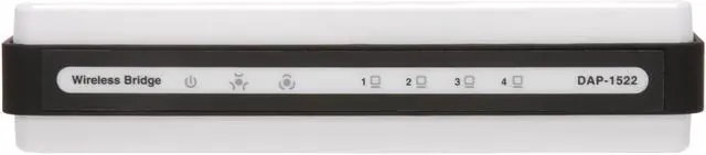 Alt view image 2 of 8 - D-Link Xtreme-N Duo Wireless Bridge/Access Point (DAP-1522) Wireless N300, Dual-Band, Fast Ethernet
