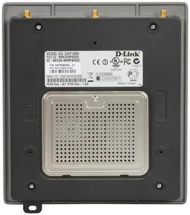 Alt view image 6 of 9 - D-Link DAP-2590 AirPremier N Dual Band PoE Wireless Access Point w/ Plenum-rated Chassis