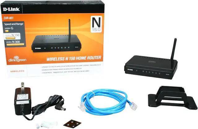 Alt view image 6 of 6 - D-Link Wireless-N Home Router (DIR-601), N150