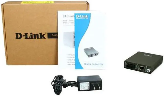 Alt view image 5 of 5 - D-Link DMC-300SC 100BASE-TX to 100BASE-FX Multimode SC Media Converter