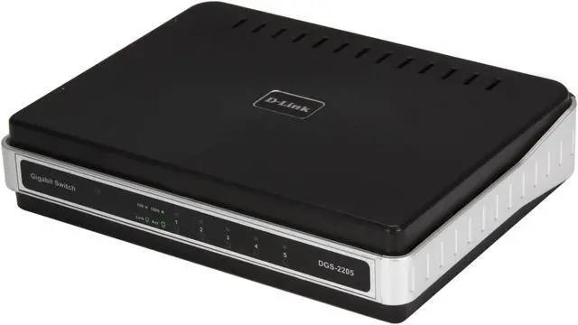 Main image of D-Link DGS-2205/RE Unmanaged 5-Port Green Technology Desktop Switch