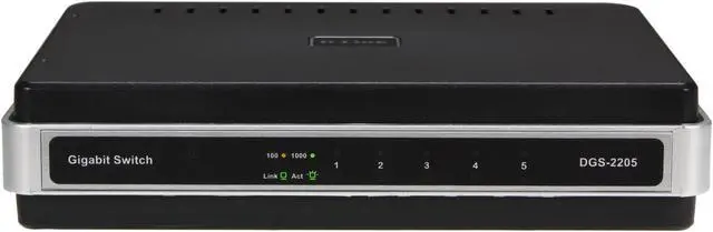 Alt view image 2 of 5 - D-Link DGS-2205/RE Unmanaged 5-Port Green Technology Desktop Switch
