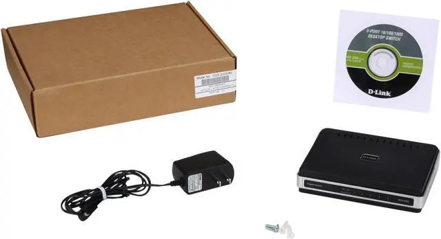Alt view image 5 of 5 - D-Link DGS-2205/RE Unmanaged 5-Port Green Technology Desktop Switch