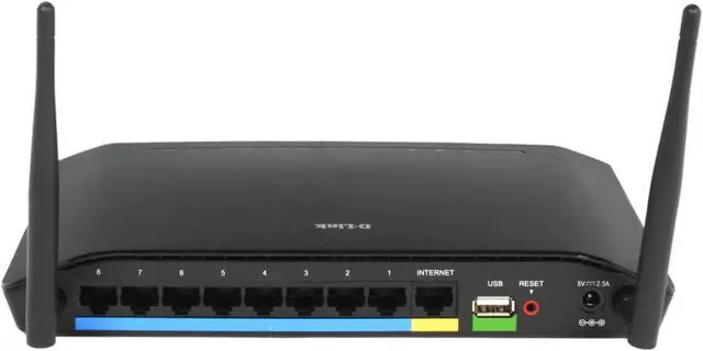 Alt view image 4 of 5 - D-Link Wireless 8-Port Router (DIR-632), N300, Fast Ethernet, USB SharePort