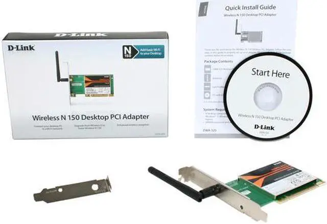 Alt view image 5 of 5 - D-Link Wireless N150 PCI Adapter (DWA-525)