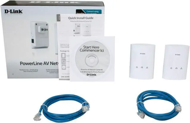 Alt view image 6 of 6 - D-Link DHP-307AV 128-bit AES 802.1p QoS Powerline Network Adapter Up to 200Mbps