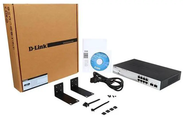 Alt view image 8 of 13 - D-Link 10-Port Gigabit Smart Managed PoE+ Switch | 8 PoE+ Ports (65W) + 2 Optical SFP Ports | L3 Lite | NDAA/TAA Compliant (DGS-1210-10P)