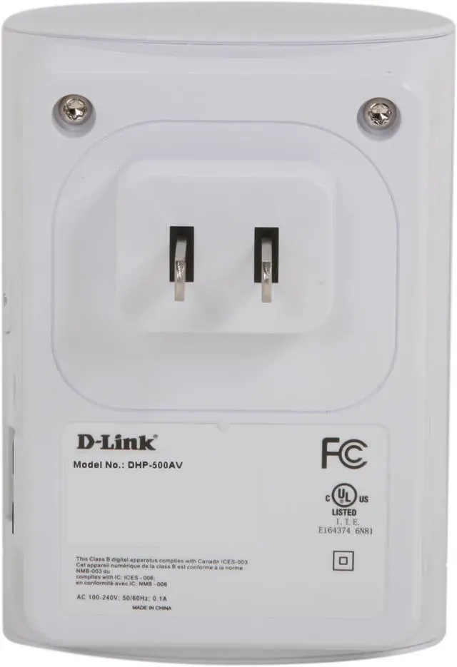 Alt view image 4 of 6 - D-Link PowerLine AV 500 Adapter (DHP-500AV) Up to 500 Mbps