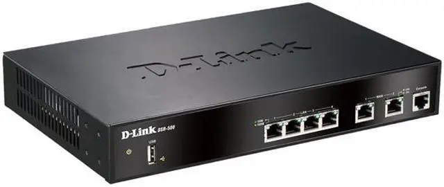 Alt view image 2 of 2 - D-Link DSR-500 Dual Wan 4-Port Gigabit VPN Router with Dynamic Web Content Filtering