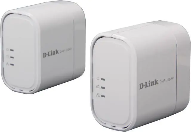 Main image of D-Link PowerLine AV Mini Adapter Starter Kit (DHP-311AV) Includes 2 Adapters, Up To 200Mbps