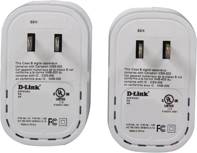 Alt view image 4 of 6 - D-Link PowerLine AV Mini Adapter Starter Kit (DHP-311AV) Includes 2 Adapters, Up To 200Mbps
