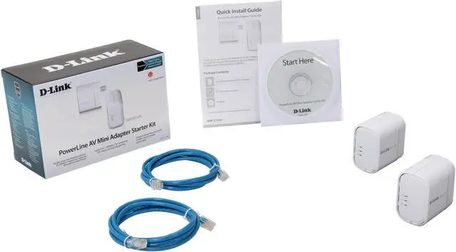 Alt view image 6 of 6 - D-Link PowerLine AV Mini Adapter Starter Kit (DHP-311AV) Includes 2 Adapters, Up To 200Mbps
