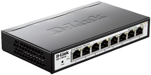 Alt view image 2 of 3 - D-Link 8-Port EasySmart Gigabit Ethernet Switch - Lifetime Warranty (DGS-1100-08)