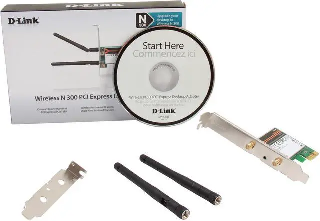 Alt view image 5 of 5 - D-Link DWA-548 Wireless N300 Desktop Adapter IEEE 802.11b/g/n PCI Express Up to 300Mbps Wireless Data Rates