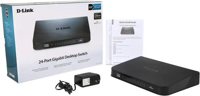 Alt view image 5 of 5 - D-Link DGS-1024A  24-Port Gigabit Switch