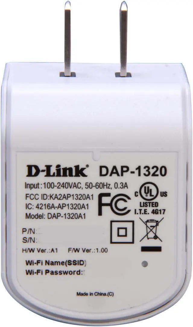 Alt view image 6 of 7 - D-Link Wireless Range Extender (DAP-1320), Wireless N300, One-button WPS set-up