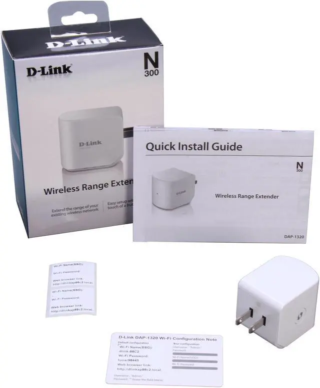 Alt view image 7 of 7 - D-Link Wireless Range Extender (DAP-1320), Wireless N300, One-button WPS set-up