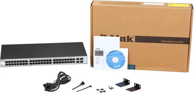 Alt view image 5 of 5 - D-Link 52-Port Gigabit Web Smart Switch including 4 SFP ports