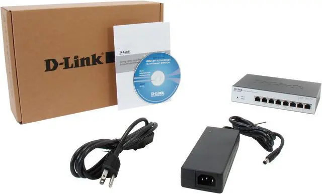 Alt view image 6 of 6 - D-Link 8-Port EasySmart Gigabit PoE Ethernet Switch - Lifetime Warranty (DGS-1100-08P)