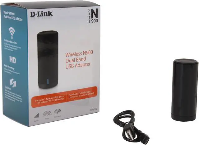 Alt view image 5 of 5 - D-Link DWA-162 Wireless N900 Dual Band USB Adapter IEEE 802.11a/b/g/n USB 2.0 Up to 450Mbps (2.4GHz) or 450Mbps (5GHz) Wireless Data Rates