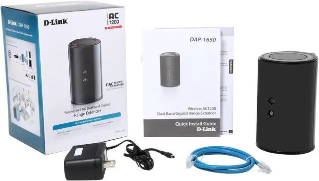 Alt view image 5 of 5 - D-Link DAP-1650 Wireless AC1200 Dual Band Gigabit Range Extender
