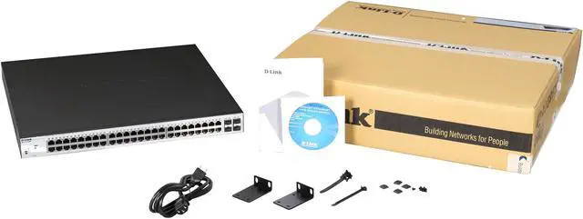 Alt view image 4 of 4 - D-Link DGS-1210-52MP 52-Port Gigabit Web Smart PoE Switch Including 4 Gigabit SFP Ports