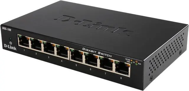 Main image of D-Link DGS-108 Smart 8-Port Gigabit Switch