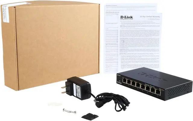 Alt view image 6 of 6 - D-Link DGS-108 Smart 8-Port Gigabit Switch