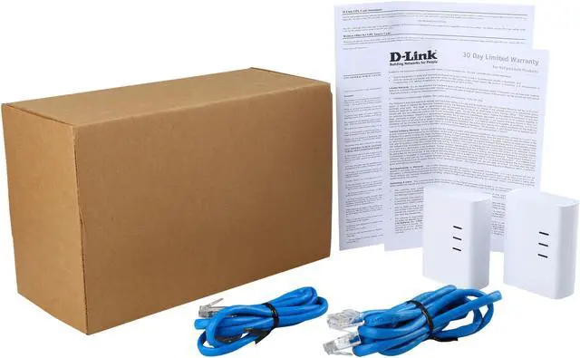 Alt view image 7 of 7 - D-Link DHP-309AV PowerLine AV+ Mini Adapter Starter Kit