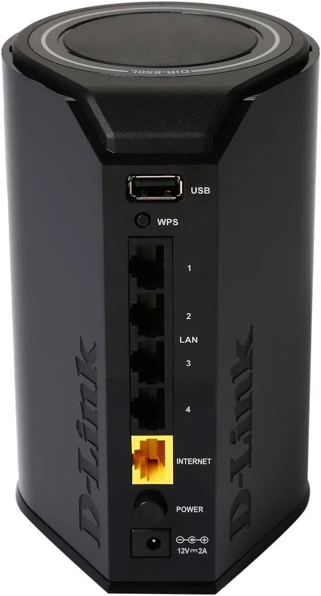 Alt view image 4 of 5 - D-Link DIR-850L Wireless AC1200 Dual Band Gigabit Cloud Router- Factory Refurbished