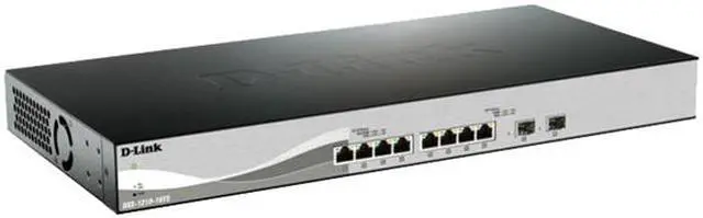 Alt view image 2 of 3 - D-Link DXS-1210-10TS 10-Port 10 Gigabit WebSmart Switch with 8 10GBase-T Ports and 2 SFP+ ports