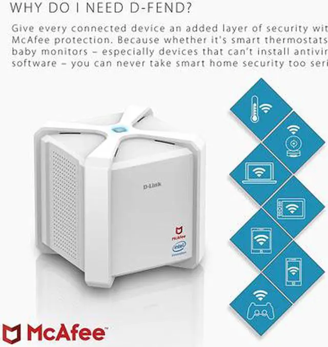 Alt view image 10 of 11 - D-Link DIR-2680-US-W D-Fend AC2600 Wi-Fi Router