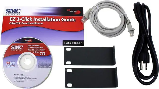 Alt view image 3 of 4 - SMC LG-ERICSSON SMC7008ABR Cable/DSL Broadband Router 1 x 10/100 Mbps WAN port 1 RS-232 DB-9 connector for ISDN or external dial-up modem WAN Ports 8 x 10/100Mbps LAN Ports