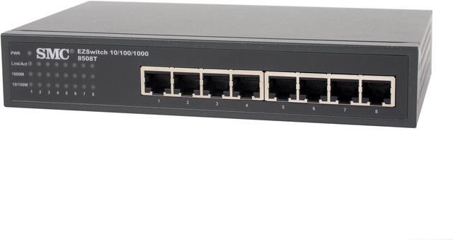 Alt view image 2 of 6 - SMC LG-ERICSSON SMC8508T Unmanaged Unmanaged 8 Ports with Jumbo Frame Support Rack Mountable Switches