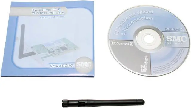 Alt view image 5 of 6 - SMC LG-ERICSSON SMCWPCI-G EZ Connect Wireless Card IEEE 802.11b/g PCI v2.2 (5v/3.3v) Up to 54Mbps Wireless Data Rates