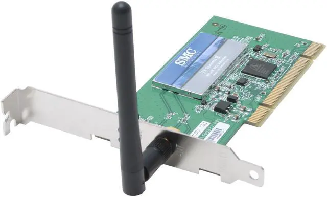 Main image of SMC LG-ERICSSON SMCWPCI-G EZ Connect Wireless Card IEEE 802.11b/g PCI v2.2 (5v/3.3v) Up to 54Mbps Wireless Data Rates