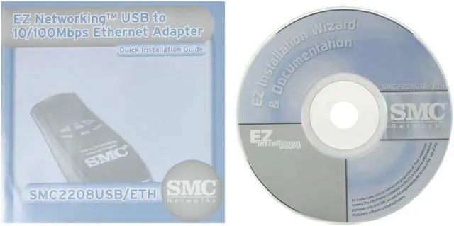 Alt view image 6 of 7 - SMC LG-ERICSSON SMC2208USB/ETH Ethernet Adapter 10/20/100/200Mbps USB 1 x RJ45