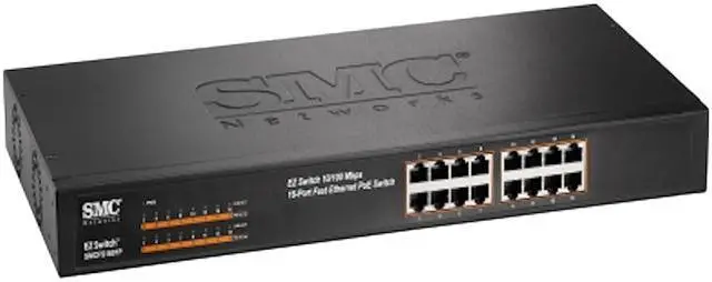 SMC SMCFS1601P NA 16 Port Switch with 16 PoE - Newegg.com