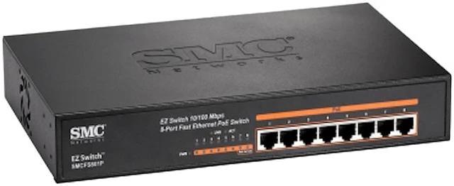 Main image of SMC SMCFS801P NA Unmanaged 8 Port Switch with 8 PoE