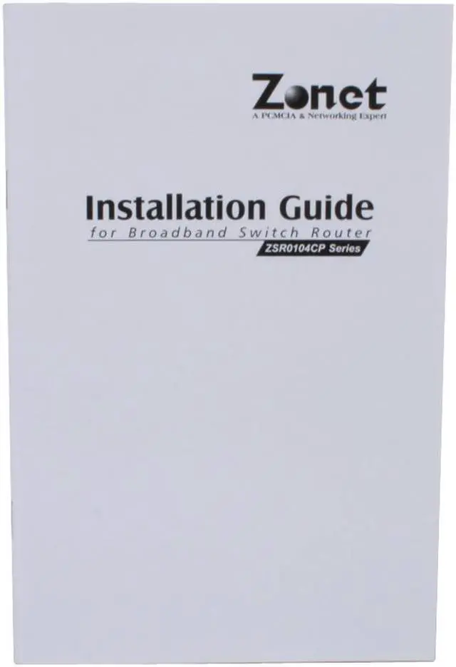 Alt view image 6 of 7 - Zonet ZSR0104CP Cable/DSL Broadband Router with Ports Switch 1 x 10/100Mbps WAN Ports 4 x 10/100Mbps LAN Ports