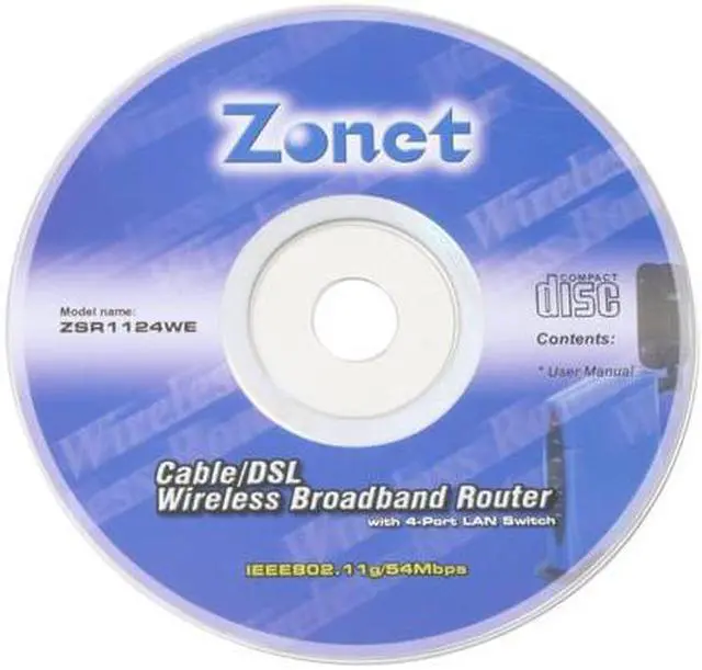 Alt view image 6 of 7 - Zonet ZSR1124WE Wireless Router IEEE 802.3/3u, IEEE 802.11b/g