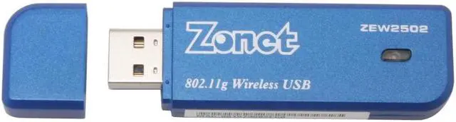 Alt view image 2 of 5 - Zonet ZEW2502 802.11g 54Mbps Wireless Adapter IEEE 802.11b/g USB 2.0 Up to 54Mbps Wireless Data Rates