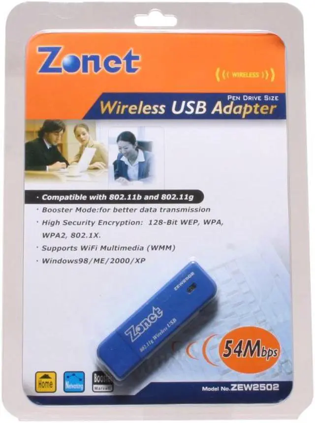Alt view image 5 of 5 - Zonet ZEW2502 802.11g 54Mbps Wireless Adapter IEEE 802.11b/g USB 2.0 Up to 54Mbps Wireless Data Rates