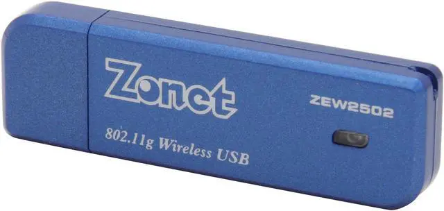 Alt view image 2 of 6 - Zonet ZEW2502A Wireless Adapter w/USB Cable IEEE 802.11b/g USB 2.0 Up to 54Mbps Wireless Data Rates