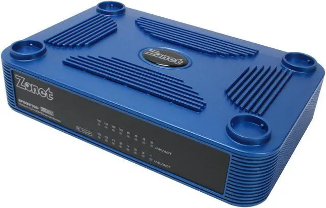 Main image of Zonet ZFS3216P 16-Port Ethernet Switch