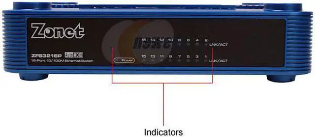 Alt view image 2 of 6 - Zonet ZFS3216P 16-Port Ethernet Switch