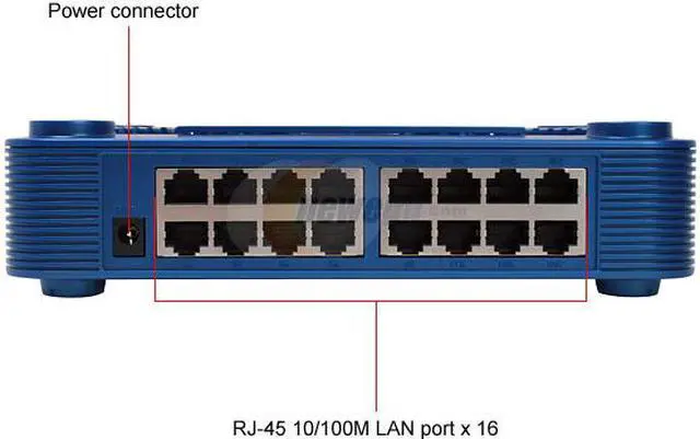 Alt view image 4 of 6 - Zonet ZFS3216P 16-Port Ethernet Switch