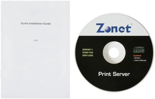 Alt view image 5 of 6 - Zonet ZPS1002 Print Server RJ45 USB 2.0