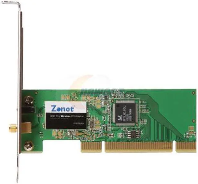 Alt view image 3 of 7 - Zonet ZEW1605A 802.11g Wireless Adapter w/Extended Antenna IEEE 802.11b/g PCI Up to 54Mbps Wireless Data Rates